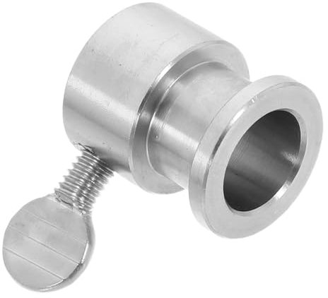 HOMSFOU Bbq Counter Weight Rotisserie Bushing Stainless Steel Heavy Duty Spit Rod Limiter Easy Install Rotisserie Roller Bushing for Stable Grilling Support