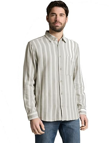 TOM TAILOR Herren Regular Fit Hemd mit Struktur