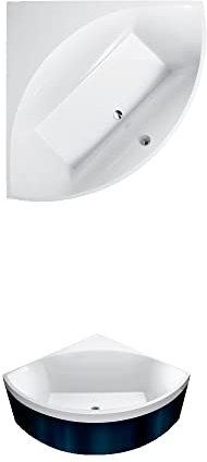 Villeroy & Boch Eckbadewanne Squaro 145x145cm weiß (alpin), UBQ145SQR3V-01