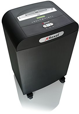 Rexel Mercury RDX1850 Aktenvernichter 2102421EU (Partikelschnitt, Manueller Einzug, 50L Abfallbehälter, 18 Blatt Kapazität) schwarz