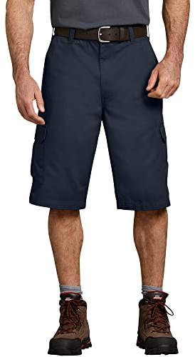 Dickies Herren-Cargo-Shorts, 33 cm, lockere Passform, Twill, Dark Navy V1, 58
