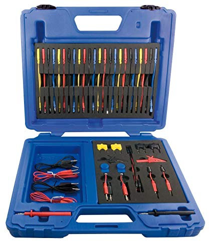 SW-Stahl 32225L Messkabelsatz, 92-teilig I KFZ Diagnosekabel I Multimeter Messleitungen I Prüfspitzen Set I Elektronik Testkabel I Krokodilklemmen Set