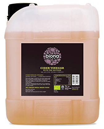Biona Lot de 2 bouteilles de vinaigre de cidre avec mère 5000 ml
