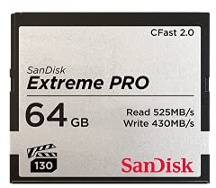 SanDisk Extreme PRO CFast 2.0 Memory Card, 64 GB