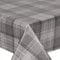QPC Direct Tartan-Tweed-Tischdecke, kariert, PVC, Wachstuch, Vinyl-Tischdecke, 2 m, Grau