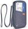 homchen Portafoglio da Viaggio Porta Passaporto Familiare Porta Documenti Blocco RFID & Organizer per 5 Passaporti, Carte d'Identità, Carte di Credito, Biglietti Aerei, Denaro (Grigio)