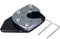 Motorrad Seitenständerplatte, Motorrad Anti-Rutsch Seitenständer Kickstand Extension Pad Vergrößern für NC750X/X-ADV 17-19(rot)