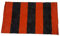 R&F srls Bandiera Strisce ROSSONERE Rosso Nere Tessuto Misura Standard 90 X 150 cm rossonero rossonera rossoneri
