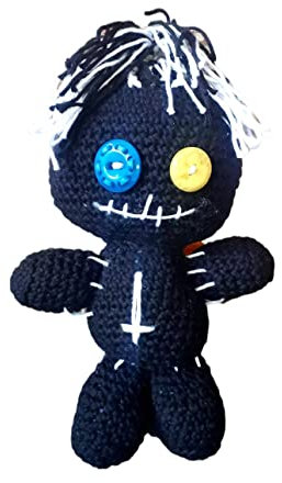 tolles Geschenk - schwarze Voodoo Puppe - 28 cm - Talismann, Seelentröster,... - echte Handarbeit