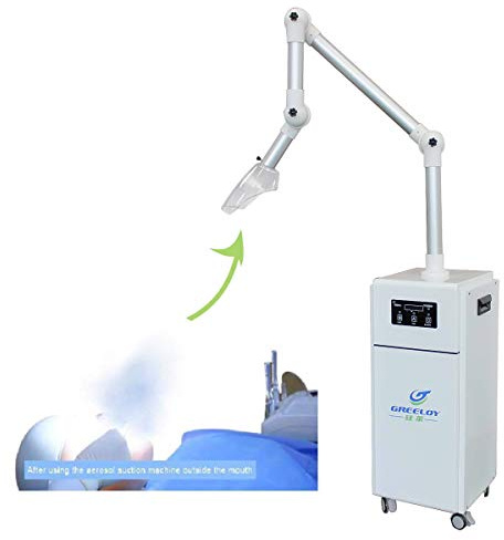 BoNew Greeloy 1000W Mobiles Externes Mundsauggerät Luftmaschine HEPA-Filtration Aerosol&Tröpfchen Entferner UV-C Bestrahlung Plasma Sterilisation mit Filter GS-E1000