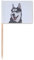 Big Dog Snow Husky Bild Zahnstocher Flaggen Marker Topper Party Dekoration
