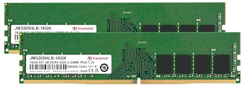 Transcend JM3200HLE-32G Mémoire RAM 32 Go DDR4 3200 MHz U-DIMM 2Rx8 1.2V