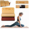 Hop-Sport Yogamatte mit Ösen HS-T008GM Gymnastikmatte aus TPE für Pilates ist Rutschfest & Faltbar - 183 x 61 x 0,8 cm (orange/dunkelrot)