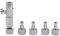 Airbrush-Adapter-Set Airbrush-Schnellkupplungs-Adapter für Luftkompressor und Airbrush-Schlauch mit 4 Anschlüssen 1/8 '' Außen- und Innenanschluss