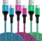 USB C Charger Cable Type C, 6FT 3Pack USB Type C Samsung Charger Cable Fast Charge Lead for Samsung Galaxy S25 Plus S24 Ultra S23 FE S22+ S21 S20 A16 A15 A56 A36 A12 A13 A14 5G A22 A35 A50 A52 A54 A55