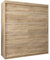 MEBLE KRYSPOL Schwebetürenschrank Verona 1 180 cm Kleiderschrank mit Kleiderstange und Einlegeboden Schlafzimmer- Wohnzimmerschrank Schiebetüren Modern Design (Schubladen: 0, Sonoma)