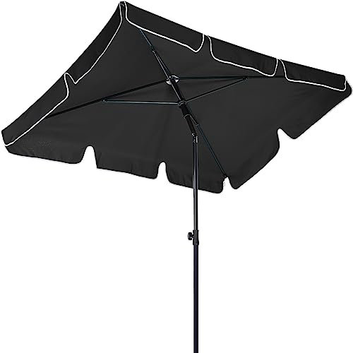 STILISTA Sonnenschirm inklusive Tragetasche, 200 x 125 cm, UV 30+, in verschiedenen Farben, anthrazit