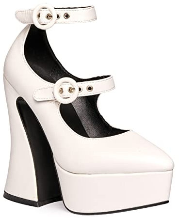 LAMODA Women's Roamin' Court Shoe, White Pu, 7 UK