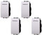 Invertitore 1P 16A Unipolare, Compatibile Con Bticino Living Light (4 Pezzi, Bianco)