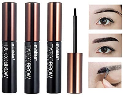 BSMKCL Augenbrauen Gel Peel Off Tattoo Augenbrauen Tönung 3 Farben Wasserdicht Quick Dry No Grate Augenbrauen 3D Augenbrauen Styling Gel Schweißfest