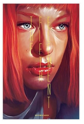 NEDOES Filmposter The Fifth Element, Leinwand-Poster, Wandkunst, Dekor, Bild, Gemälde für Wohnzimmer, Schlafzimmer, Dekoration, ungerahmt, 30 x 45 cm