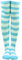 JTMKYO 1 Paar lange, gestreifte Kniestrümpfe, Strümpfe, extra lange Stiefelsocken, Beinstulpen, geeignet für den täglichen Gebrauch, Cosplay-Partys, Bühnenauftritte usw. (Blau)
