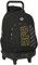 Blackfit8 Zone - Mochila Grande con Ruedas, Compacta, Extraíble, Ideal para Niños de Diferentes Edades, Cómoda y Versátil, Calidad y Resistencia, 33x22x45 cm, Color Negro