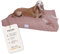 Caruso Recycling Hundebett S - für Grosse, mittelgroße und kleine Hunde, ergonomisch, Hundekissen waschbar, Hundebett Abnehmbarer Bezug, Hundebett orthopädisch durch Memory Foam, rosa