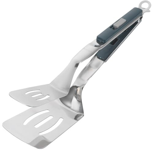 IMIKEYA Grillzange Edelstahl Steak Klemme Spatel Flipper Küchen Multifunktionssteak Clip Brot Gebratene Steakklemme Grillzange Hamburgerfleisch Gebratenen Fisch Grill Klemme zum Kochen