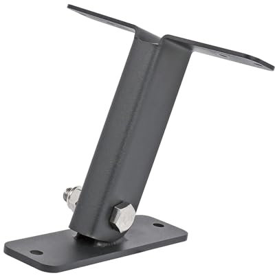 Adjustable 90-Degree Stainless Steel Roof Riser Bracket for Pergola with 6 Inch Support Arm, Mounting Hole Fixings for Long Term Use