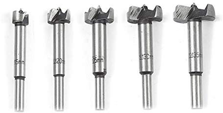 Juego de brocas Broca for madera Carburo de tungsteno Agujero autocentrante Cortador de sierra Herramientas for trabajar la madera 15-35 mm Bisagra Brocas Forstner Brocas largas ( Size : 35MM )
