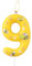 mciskin Honeybee 9th Birthday Candles, Bee Cake Decorations,Yellow Number 9 Candle for Cake,Girls Boys 9th Birthday Decorations,Cartoon Bee Candles Cupcake Topper for Honeybee Themed Party Supplies