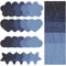 Bügelflicken,Flicken zum Aufbügeln,Jeans Flicken zum Aufbügeln Innen,Denim Patches zum Aufbügeln, für Jeans Kleidung Lochreparatur und Dekoration.