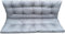 IN WOHO Hollywoodschaukel Auflage Outdoor Sitzkissen Gartenbankauflage Bankauflage Wasserabweisend Gartenbank Sitzkissen Bank Gartenbank Auflage Bankkissen Sitzauflage Bank 100x60x50 Grau