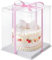 Warmiehomy Clear Cake Box, 6 inch 22x22x32CM Tall Cake Box, Transparent Gift Boxes with Lid & Ribbon, Plastic Large Cake Gift Box for Cake & Present in Christmas Wedding Birthday Party