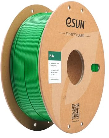 eSUN PLA+ Filament 1.75mm, 3D Drucker Filament PLA Plus, Maßgenauigkeit +/- 0.03mm, 1kg Spule (2.2 LBS) 3D Druck Filament für 3D Drucker, Grasgrün