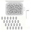 M6 Threaded Inserts for Wood, 100 Pcs Hex Threaded Inserts Nuts Flanged Socket Hex Socket Drive Screw-in Nuts Fasteners for Wood Timber Furniture
