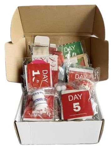 Fangxuee Weihnachts-Adventskalender, Weihnachts-Countdown-Kalender, Kleinkind, 24-Countdown-Kalender für Kinder, Kleinkind, Junge