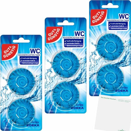 usy Gut&Günstig WC Wasserkastentabs 3er Pack (3X 2 Stück Packung) Block