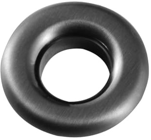 Scudo Anneau de trop-plein rond pour lavabo Gris acier