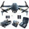 2650 ft Control Range Super Endurance Foldable Drone with Camera for Beginners–60+ min Flight Time, WiFi Quadcopter with 4K HD Camera, Brushless Motor, Auto Hover, Follow Me (3 Batteries)