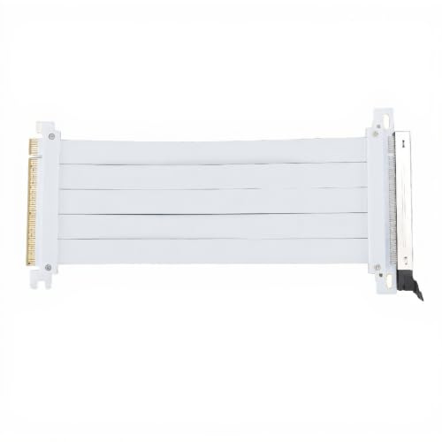 Luqeeg PCIE 5.0 X16 GPU -Steigungskabel, 128 Gbit/S Hohe Geschwindigkeit, Flexible GPU -Erweiterung Riser Kartenadapter, Kompatibel mit 4.0, 3, 2, 1. für PC Hüllen, KI Server, Gaming ITX Builds