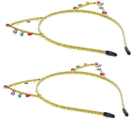 DECORNIJIA 2stücke Bell Chic Katzenohren Stirnband Für Frauen Leichtes Und Atmungsaktives Material Exquisites Handwerk Als Haarband Für Partys Und Fotos