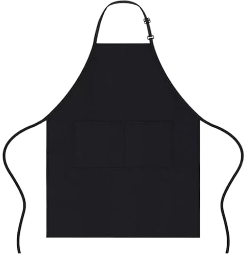 Sekfpnk Grembiule da cuoco, impermeabile con 2 tasche, tracolla regolabile, ideale per uomini e donne in cucina, cucina, pasticceria e giardinaggio
