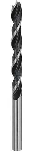 sourcing map Brad Point Drill Bits 6.2mm(1/4) Dia Straight Round Shank Drill Metric Brad Point 1.26 Drilling Depth Spiral Twist Drill Bits for Carpenter Woodworking Plastic Rubber