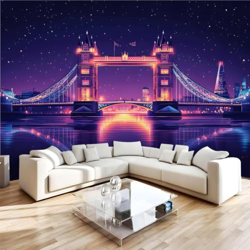 NYSMGS Feature Wall Mural 250 x 175 cm, Tower Bridge Photo Wallpaper