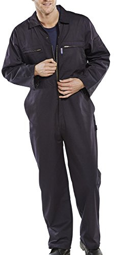 SUPER CLICK HEAVY WEIGHT BOILERSUIT NAVY BLUE 36