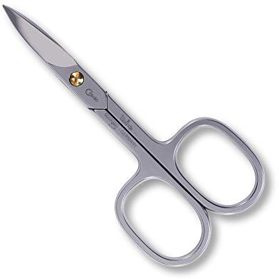 CREDO Nagelschere 9 cm gebogen – Hochwertige rostfreie Edelstahlschere für präzise Maniküre & Pediküre – Ergonomischer Griff & langlebige Schärfe – Made in Germany