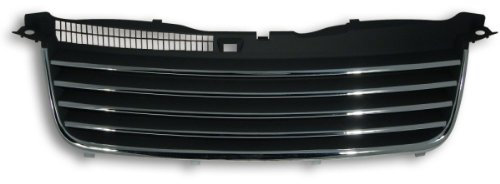 KG15CB-2 - CHROM / SCHWARZ Kühlergrill Kühlergitter Frontgrill Sport Grill ohne Emblem Sportgrill Frontmaske
