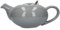London Pottery Pebble Teapot with Infuser for Loose Tea, Stoneware, Gloss Light Grey, 4 Cup (1 Litre)